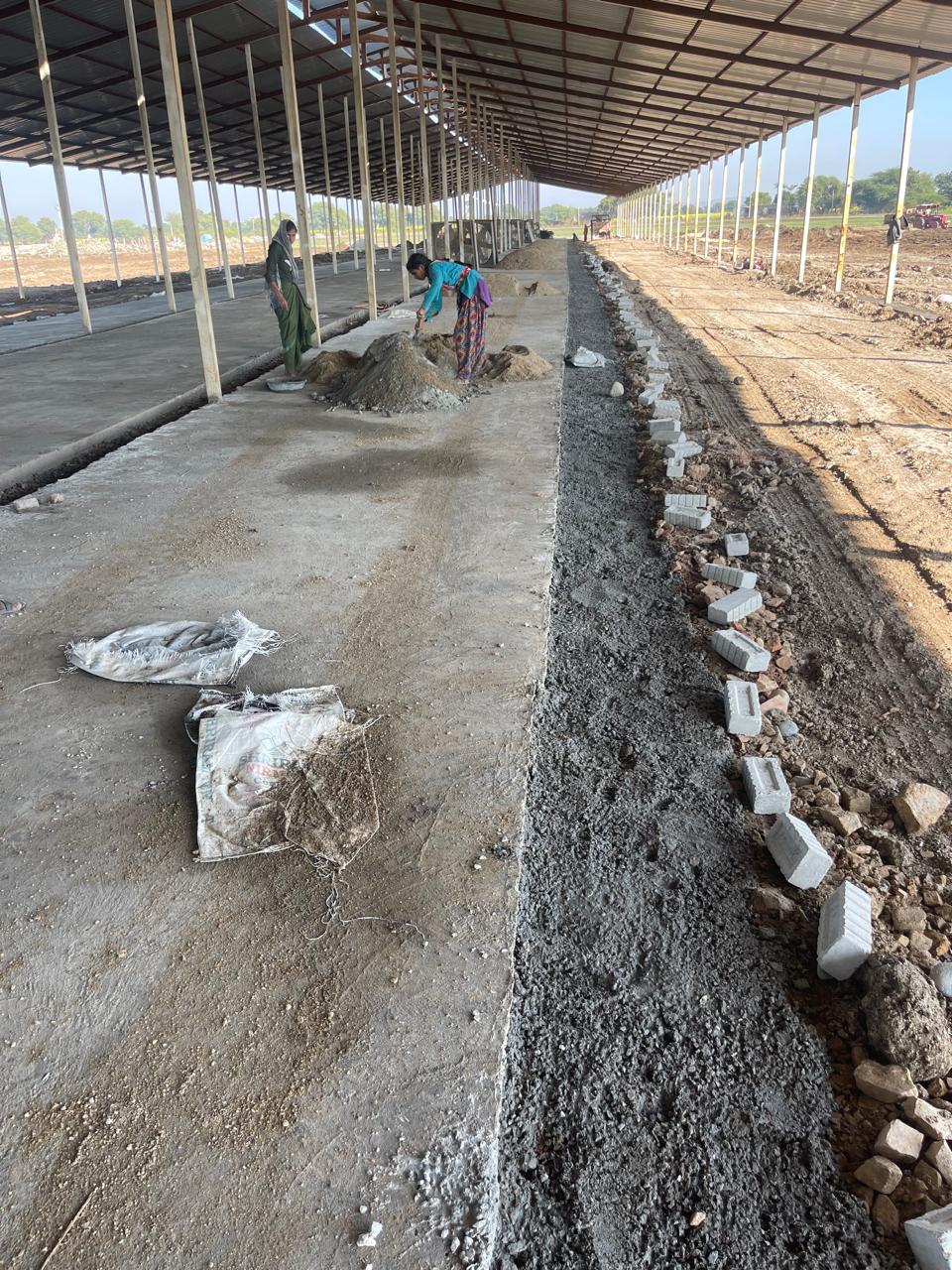 Gaushala Construction Progress