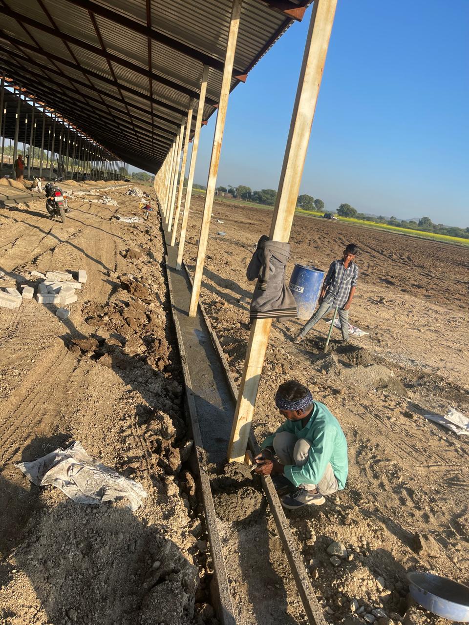 Gaushala Construction Progress