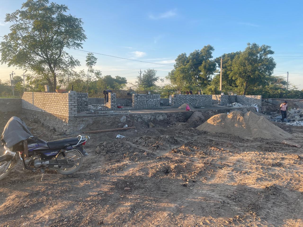 Gaushala Construction Progress